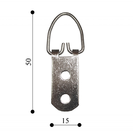 Подвес кольцо с 2 отверстиями 15х50 TS-K007